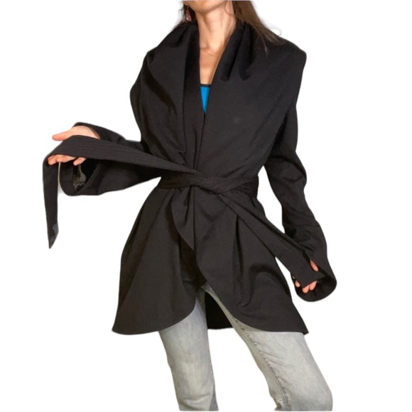Equipment Jackets & Blazers - Equipment General Technique Black Wrap Hooded Jacket